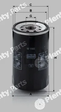 MANN-FILTER W1160 — Oil Filter