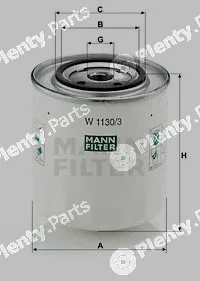 MANN-FILTER W1130/3 — Oil Filter