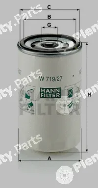MANN-FILTER W719/27 — Oil Filter