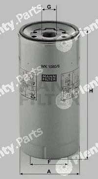 MANN-FILTER WK1080/6x — Fuel Filter