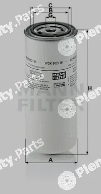 MANN-FILTER WDK962/16 — Fuel Filter