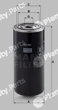 MANN-FILTER WD962 — Oil Filter