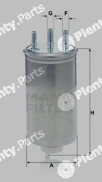 MANN-FILTER WK8039 — Fuel Filter