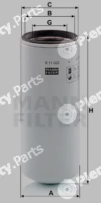 MANN-FILTER W11022 — Oil Filter
