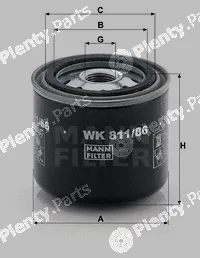 MANN-FILTER WK811/86 — Fuel Filter