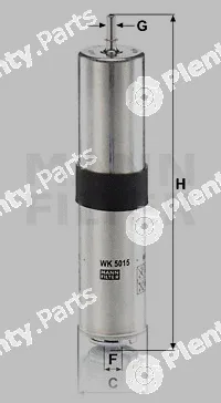 MANN-FILTER WK5015 — Fuel Filter
