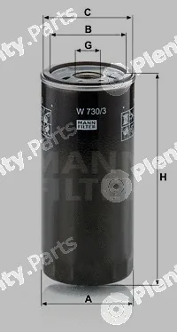 MANN-FILTER W730/3 — Oil Filter