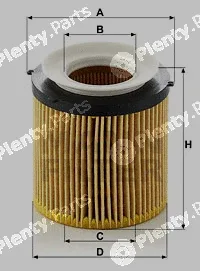 MANN-FILTER HU8002xKIT — Oil Filter