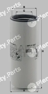 MANN-FILTER WP12120/1 — Oil Filter