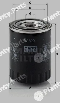 MANN-FILTER W820 — Oil Filter