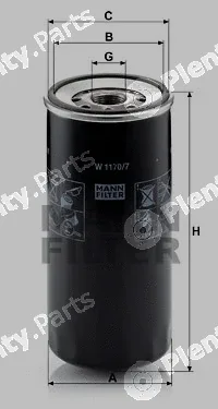MANN-FILTER W1170/7 — Oil Filter