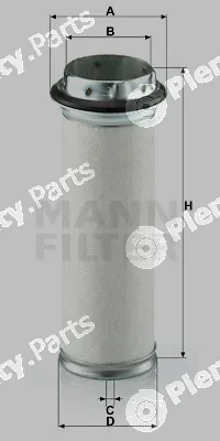 MANN-FILTER CF711 — Secondary Air Filter