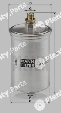 MANN-FILTER WK830/3 — Fuel Filter