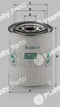 MANN-FILTER W930/13 — Oil Filter