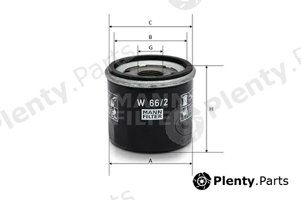 MANN-FILTER W66/2 — Oil Filter