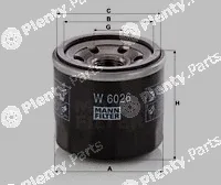 MANN-FILTER W6026 — Oil Filter