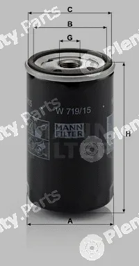 MANN-FILTER W719/15 — Oil Filter