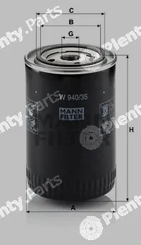 MANN-FILTER W940/35 — Oil Filter