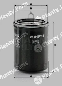 MANN-FILTER W815/82 — Oil Filter