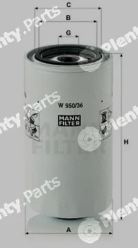 MANN-FILTER W950/36 — Oil Filter