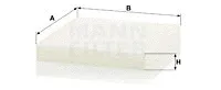 MANN-FILTER CU23019 — Filter, cabin air