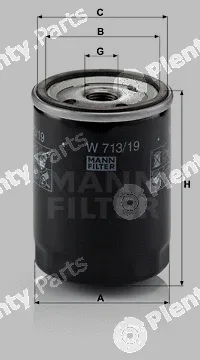 MANN-FILTER W713/19 — Oil Filter