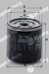 MANN-FILTER W7032 — Oil Filter