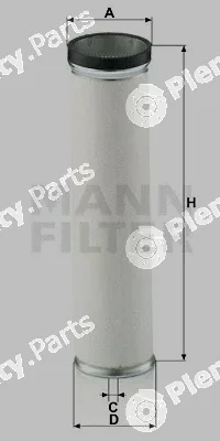 MANN-FILTER CF830 — Secondary Air Filter