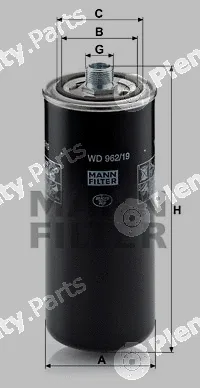 MANN-FILTER WD962/19 — Hydraulic Filter, automatic transmission