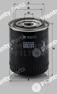 MANN-FILTER W930/11 — Oil Filter