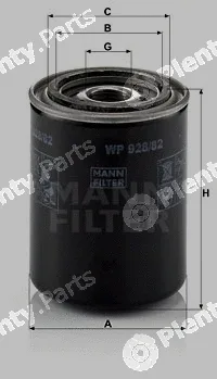 MANN-FILTER WP928/82 — Oil Filter