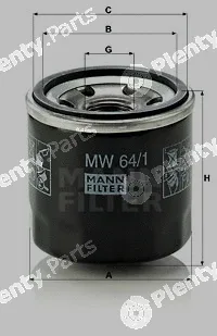 MANN-FILTER MW64/1 — Oil Filter