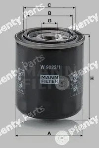 MANN-FILTER W9023/1 — Hydraulic Filter, automatic transmission