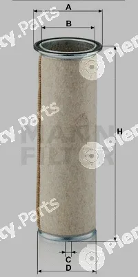 MANN-FILTER CF1133 — Secondary Air Filter