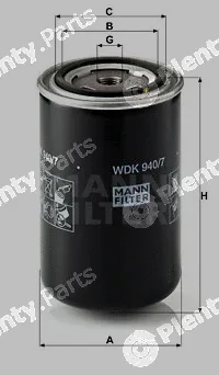 MANN-FILTER WDK940/7 — Fuel Filter