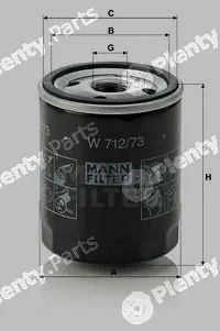 MANN-FILTER W712/73 — Oil Filter