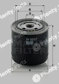 MANN-FILTER W920/7 — Oil Filter