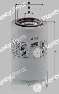 MANN-FILTER W941 — Hydraulic Filter, automatic transmission