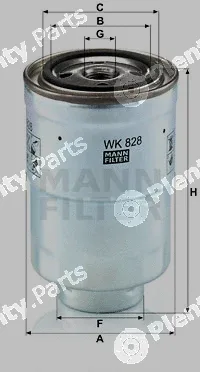 MANN-FILTER WK828x — Fuel Filter