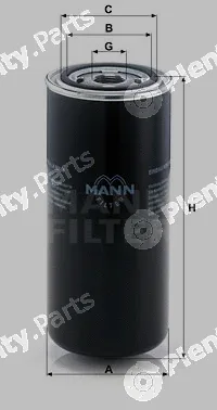 MANN-FILTER WD962/8 — Oil Filter
