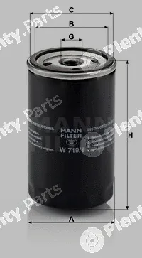 MANN-FILTER W719/1 — Oil Filter