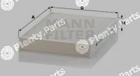 MANN-FILTER CU2736-2 — Filter, cabin air