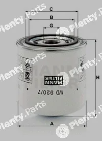 MANN-FILTER WD920/7 — Oil Filter