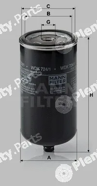 MANN-FILTER WDK724/1 — Fuel Filter
