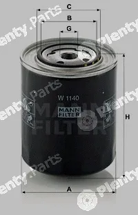 MANN-FILTER W1140 — Oil Filter