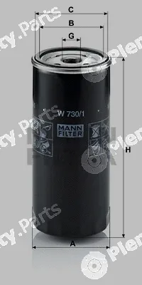 MANN-FILTER W730/1 — Oil Filter