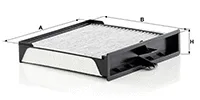 MANN-FILTER CUK2430 — Filter, cabin air