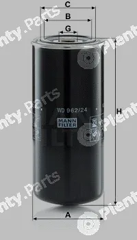 MANN-FILTER WD962/24 — Oil Filter