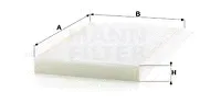 MANN-FILTER CU3569 — Filter, cabin air