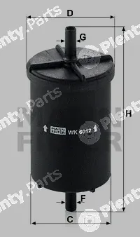 MANN-FILTER WK6012 — Fuel Filter